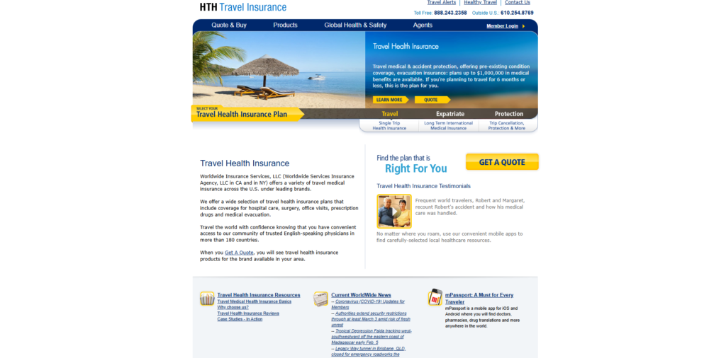 HTH Travel Insurance